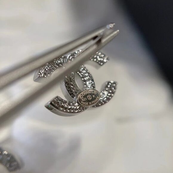 Chanel silver earrings - Picture 4 of 6